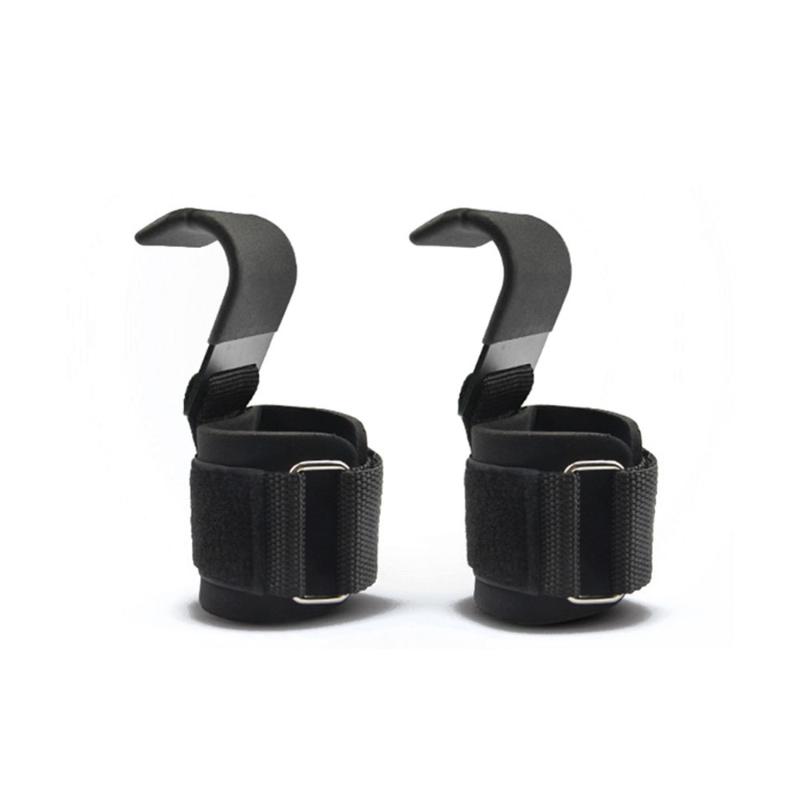 

Best Weight Lifting Rod Hooks Heavy Duty Wrist Wraps Power Weight Lifting Training Gym Grips Straps Set of 2