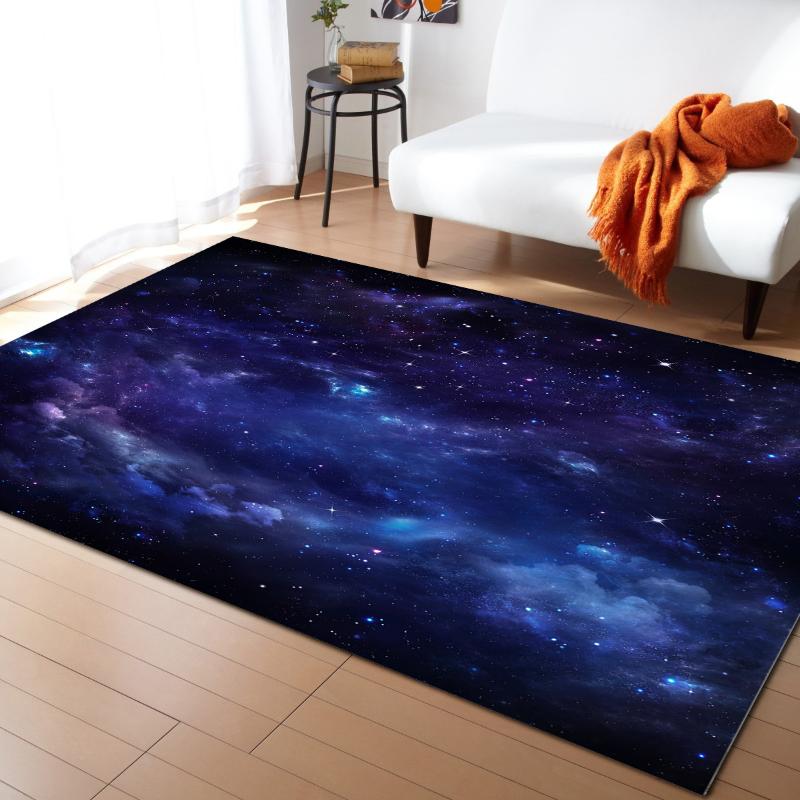 

Star Universe Pattern Carpets for Living Room Bedroom Area Rug Kids Room Play Mat 3D Printed Home Large Carpet, As pic