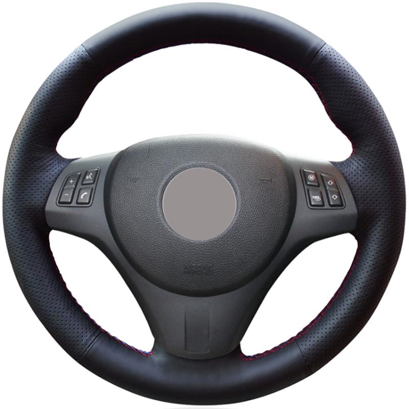 

Black PU Faux Leather DIY Hand-stitched Car Steering Wheel Cover for M Sport 3 Series E91 320i 325i 330i 335i M3 E90 E92 E93