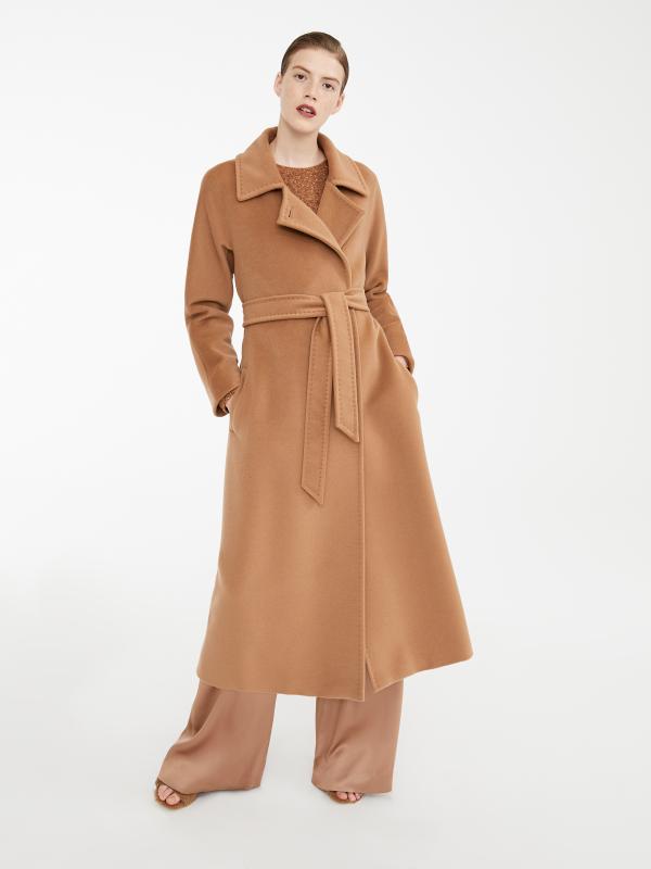 

plus size woman coat winter 2020 white wool one button maxi Long coat female clothes with belt casual jacket