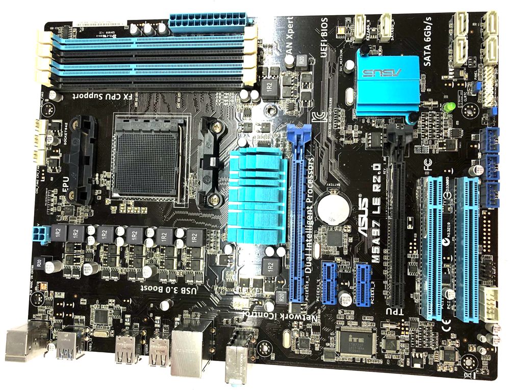 

M5A97 LE R2.0 Motherboard For ASUS AMD 970 AM3+ ATX 32nm 140W CPU Quad-GPU CrossFireX Supported With IO BP
