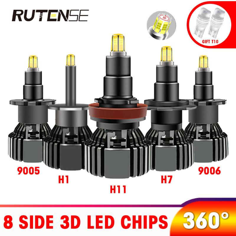 

8 side car headlight bulb led h7 h11 h1 h3 h8 9005 3 9006 4 9012 auto 6000k h7 LED headlamp Car Accessories 18000lm 12V 24V