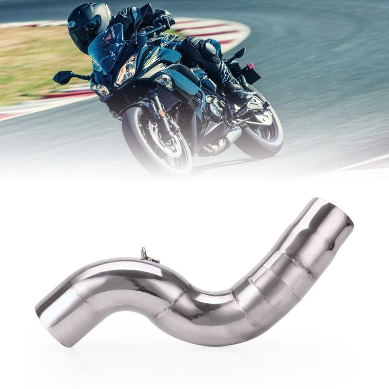 

51mm Motorcycle Exhaust Middle Pipe Connection Link Pipe Slip On Modified For ZX-6R ZX6R 636 2004 2005 2006 2007 2008