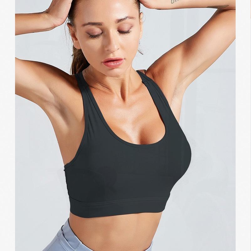 

Women Fitness Seamless Sports Bra Colorvalue Top Gym Sport Yoga Bra Push Up Activewear for Women Plus Size High Impact Padded, Pink