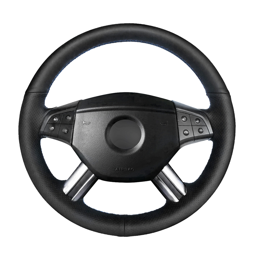 

Hand-stitched PU Artificial Leather Steering Wheel Cover for Mercedes Benz W164 M-Class ML350 ML500 X164 GL-Class GL4