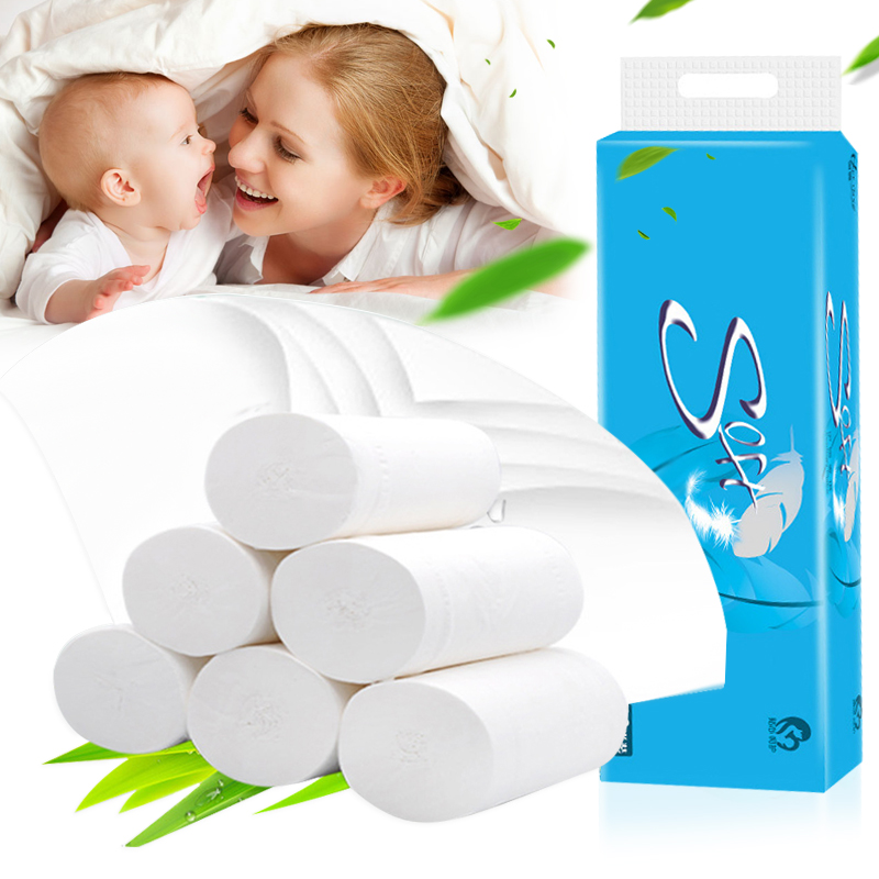 

Bow Ties 12 Roll Toilet Paper Bulk Bath Tissue Bathroom White Soft 4 Ply For Home BMF88