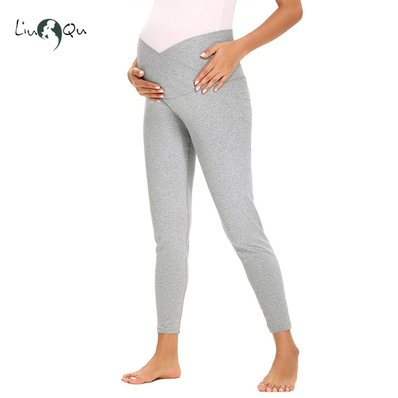 

Maternity Pants and Leggings Across V Waist Belly Pregnant Pants Womens Clothing Pregnancy Casual Fit Skinny Work, Pic