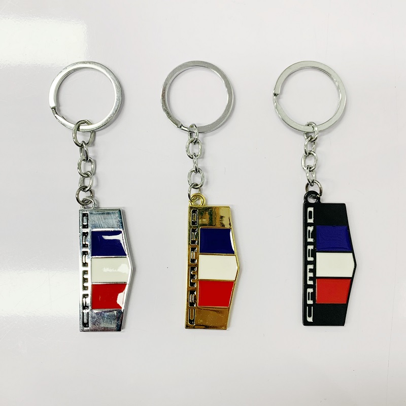 

Keychains 3D Car Emblem Keychain Metal Key Chain Fob Ring With National Flag For Camaro Chevrolet Keyring