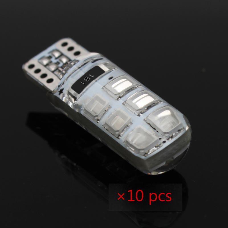 

5 Colors 32x9x2mm Long Life Low Consumption 10PCS 12V 1.5W Car Truck Interior Led Bulbs T10 New Vehicle 12SMD Lights, As pic