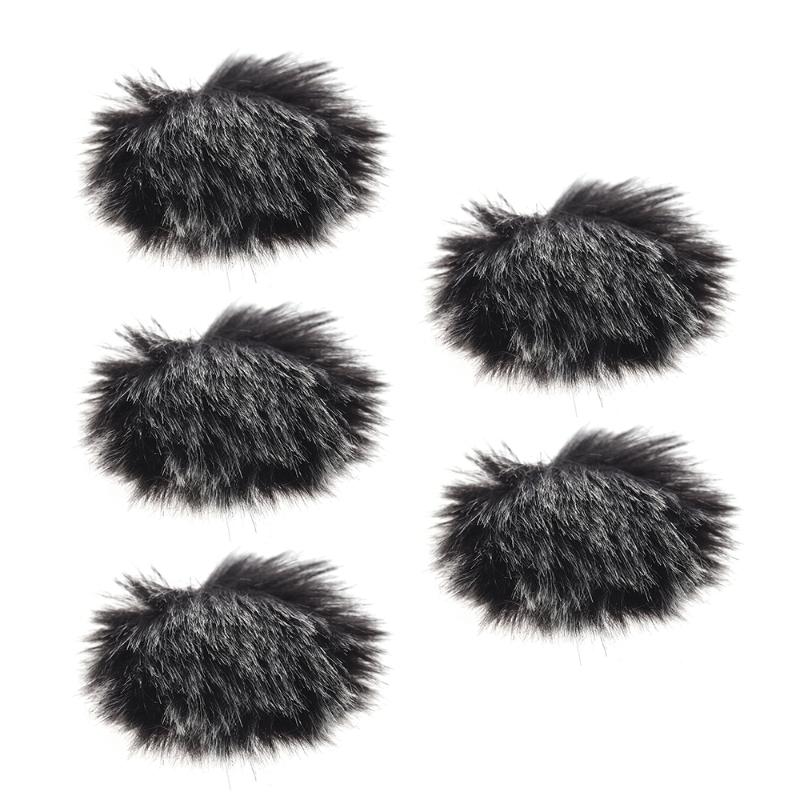 

Andoer 1 / 3 / 5-Pack Furry Outdoor Microphone Windscreen Muff Mini Lapel Lavalier Microphone Windshield