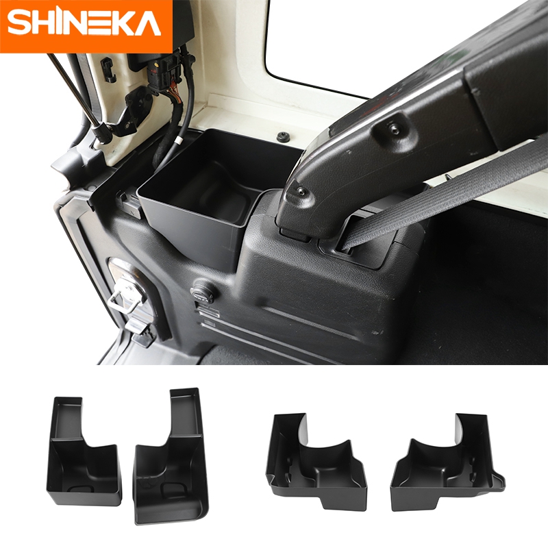 

SHINEKA Stowing Tidying for Wrangler 2011-2021 Car Rear Trunk Side Storage Box Container Holder For Wrangler JK JL