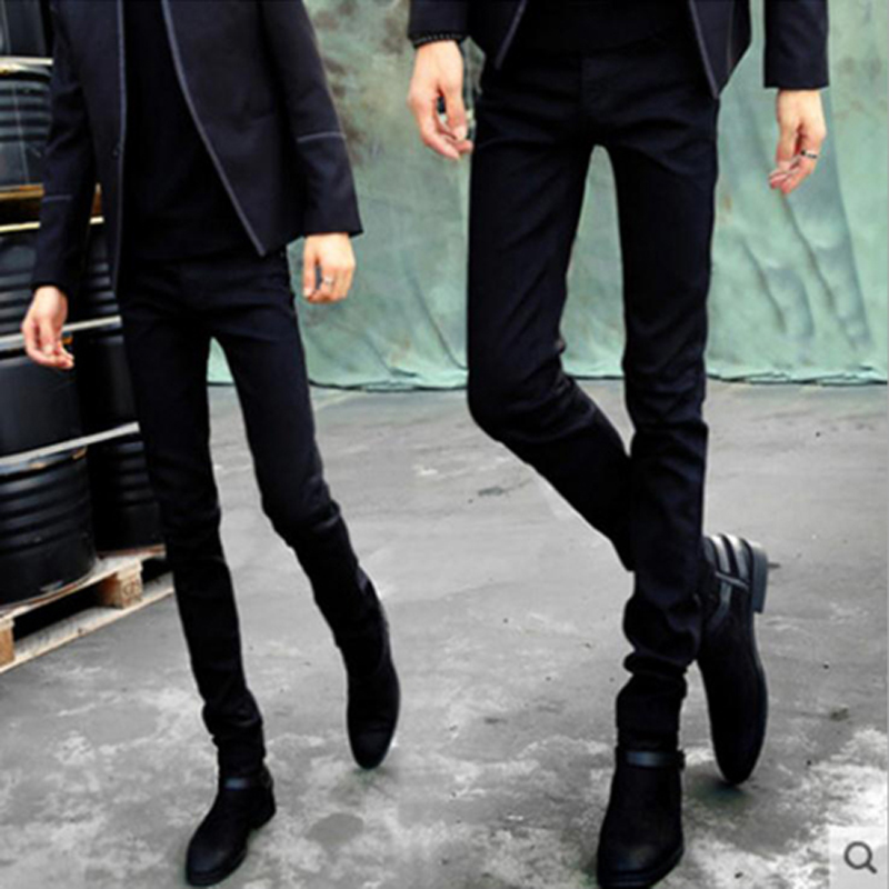 

HOT 2020 Fashion Men's trousers black Denim Men's slim fit Leisure Long Pants Jeans Homme Skinny Jeans Men Denim Pencil Pants
