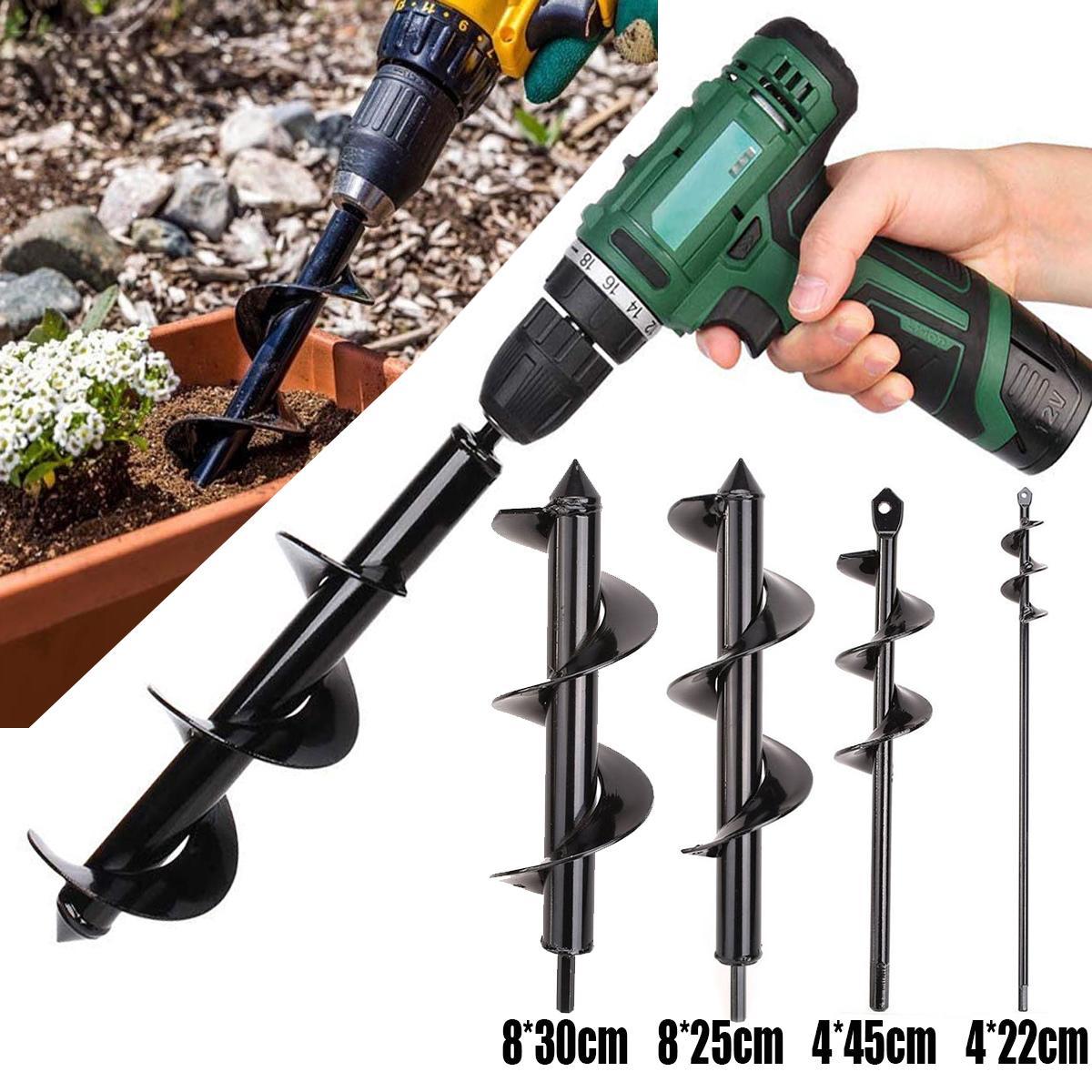 

Garden Auger Spiral Drill Bit Roto Flower Planter Bulb HEX Shaft Drill Auger Yard Gardening Bedding Planting Hole Digger Tool