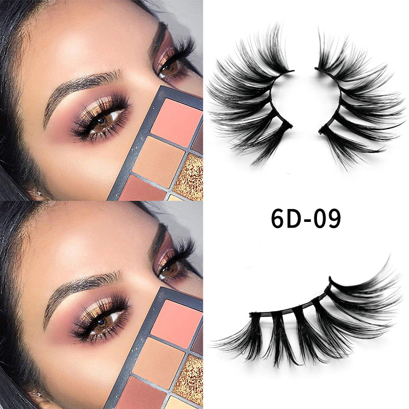 

New Fashion 6D 25mm Thick Mink False Eyelashes Stereo Messy Cross Eyelashes Professional Eyelash Extension Tool Free Shipping