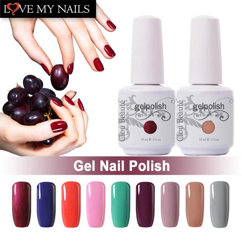 

Clou Beaute Choose 1 Color Nail Gel UV LED Lamp Nail Gel Polish Lacquer Long-Lasting Soak-off UV Varnish, Bizcbb1530