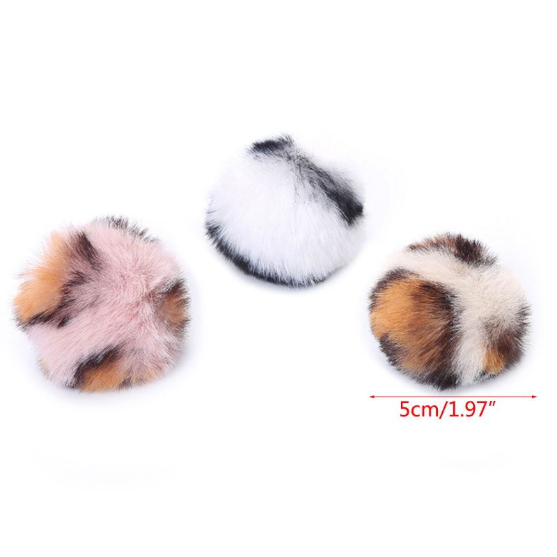 

10Pcs Funny Interactive Cat Toys Kitten Zebra-Stripes Leopard Chewing Plush Ball 090C