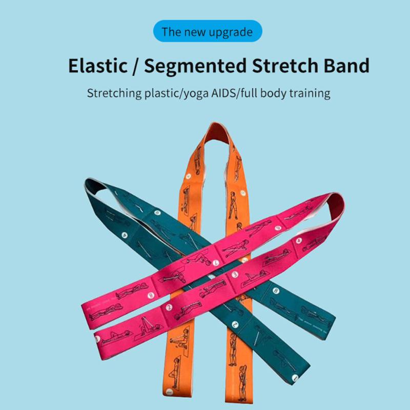 

Yoga Adjustable Belt Multi-Colors Yoga Stretch Strap D-Ring Belt Washable Sport Stretch Strap Waist-Leg Fitness