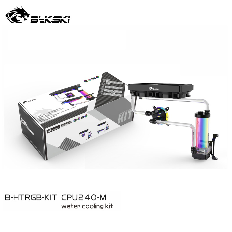 

Bykski Hard Tube Watercooling kit for CPU and GPU Cooled ,Included fittings ,controller ,air valve,fan B-HTRGB-KIT