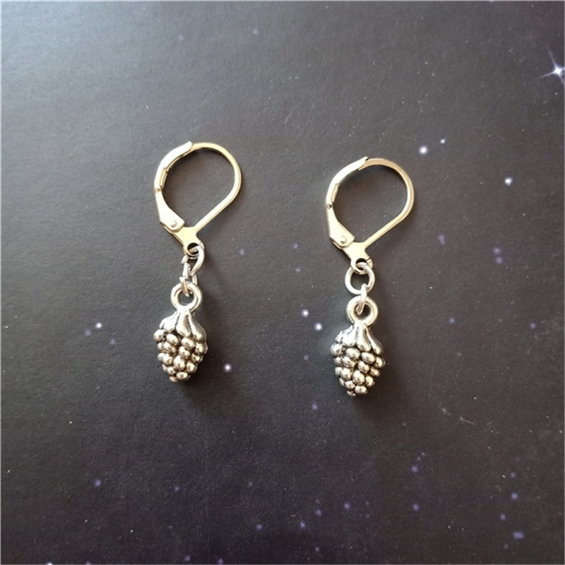 

Pinecone Leverback Earrings Pinecone Jewellery Winter Earrings Clip Nut Handmade