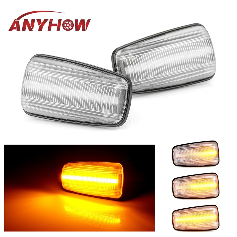 

2x Led Dynamic Turn Signal Side Marker Light Sequential Blinker Light For 106 II 306 406 806 Berlingo Jumpy Saxo, As pic