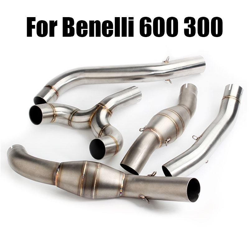 

Motorcycle Exhaust Connect Link Pipe Middle Tube Adapte Escape Moto Muffler for Benelli 600 BJ 300 BN600 BJ600 TNT600