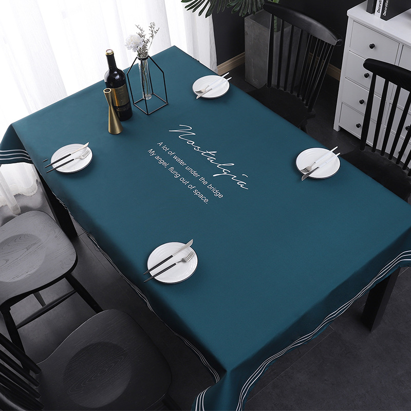 

Luxury Waterproof tablecloth Decorative Linen digital printing Rectangular Wedding Dining Table Cover Table Cloth