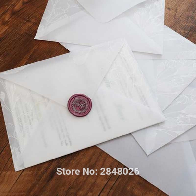 

Clear printed vellum envelopes,Wedding Envelopes,Wedding invitation Envelopes,envelopes for wedding 140mmx190mm