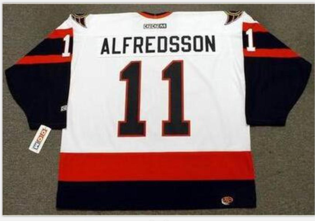 

Custom Men Youth women Vintage #11 DANIEL ALFREDSSON Ottawa Senators 2007 CCM Hockey Jersey Size S-5XL or custom any name or number, Black
