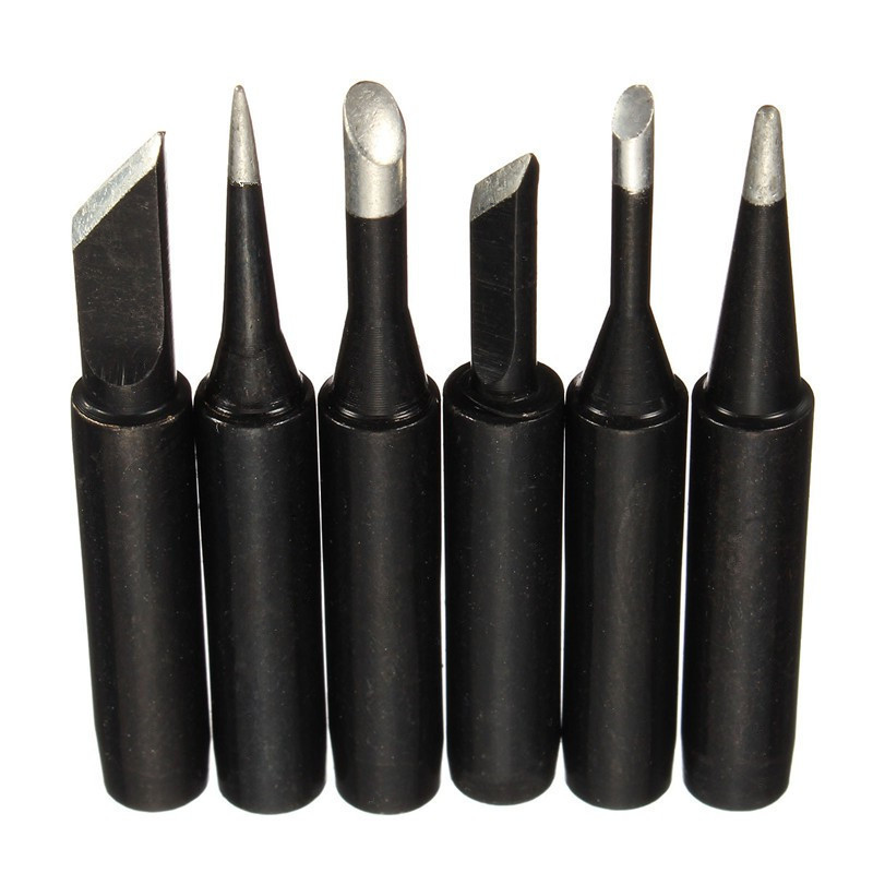 

5 pcs/ lot High Quality Black Metal Solder Iron Tips 900M-T Lead-Free Lower Temperature Soldering Welding Tools