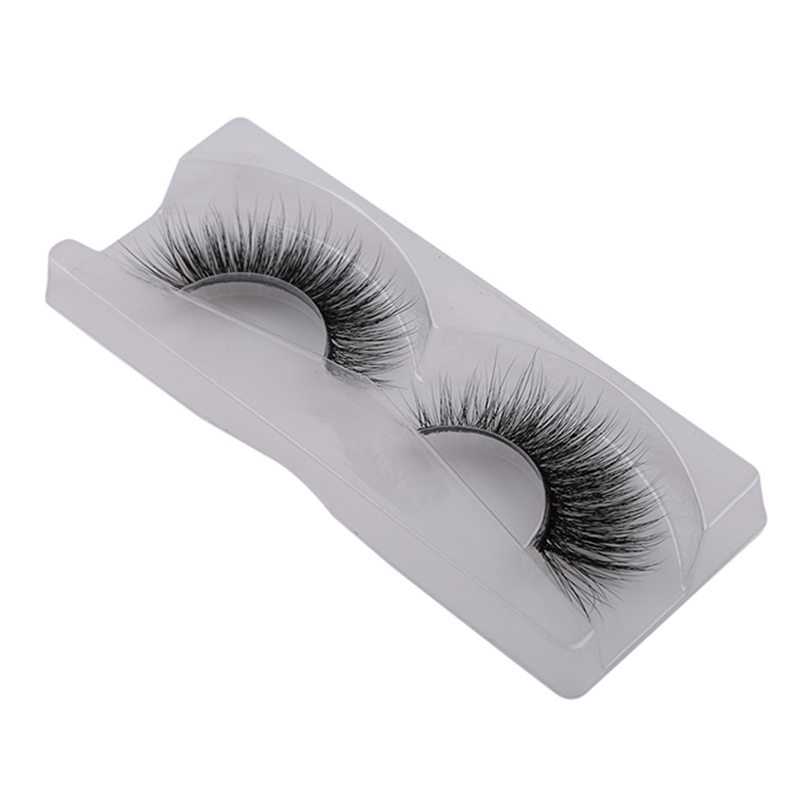 

1Pair 3d Mink Lashes Natural Long False Eyelashes Makeup Fake Eye Lashes Glue Hand Made Lash Maquiagem