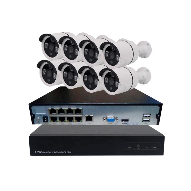 

3MP 8CH Video Surveillance Kit Outdoor POE Camera Security System 8CH POE NVR Wholesale Price