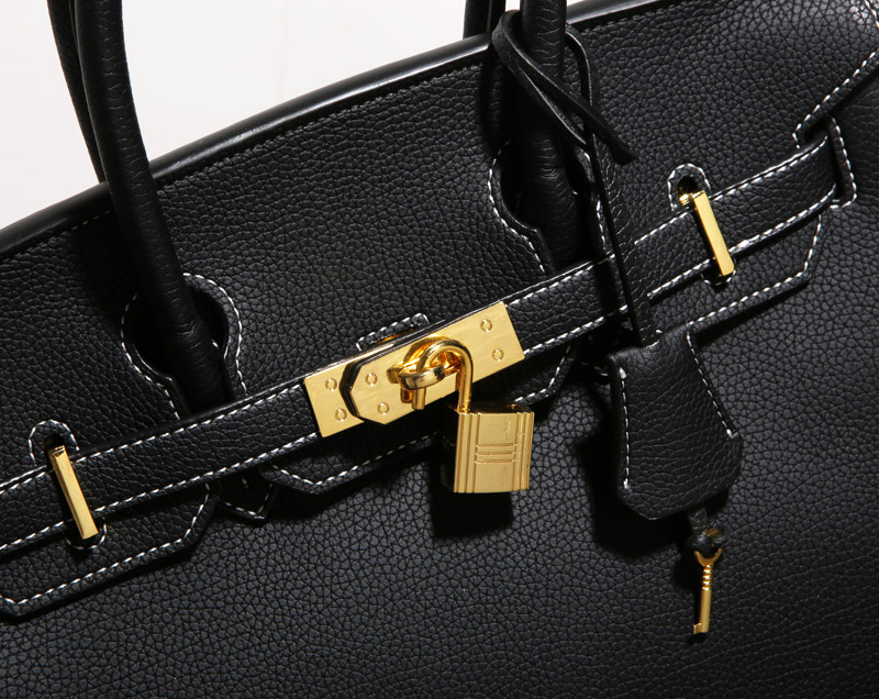 

New-Designer-female package tide Europe and the United States big fashion lychee pattern handbag shoulder diagonal large package, Wine red