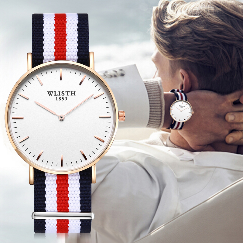 

New American style simple two pin Dw watch fashion canvas with lovers watch cross-border hot style