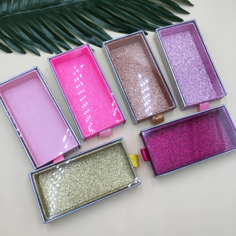 

50pcs/lot Fast Free Shipping Empty Slide Lashes Box for False Eyelashes 25mm 27mm Mink Eye Lash