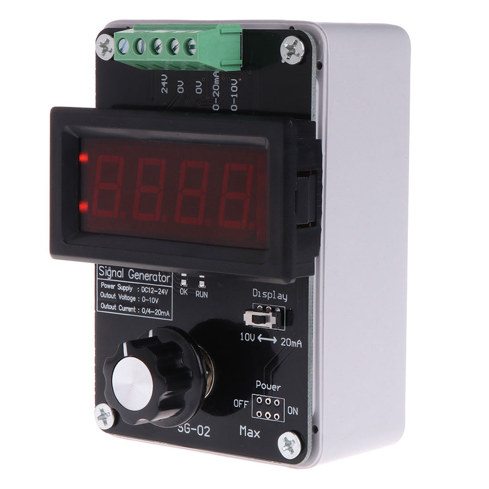 

Analog DC 0-10V 0-20mA Signal Generator Current Voltage Signal Simulator Adjustable Accurate 4-20mA Transmitter Signal Calibrator Module