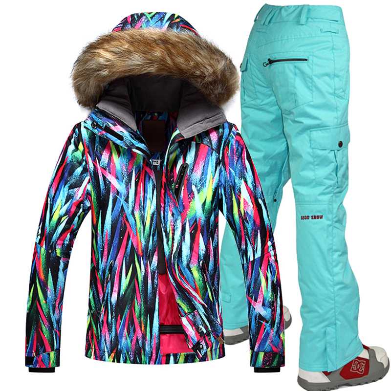 

Free shipping Windproof Ski Jackets Breathable Women Skiing Suit Outdoor Sport Waterproof 10K Gsou Snow -35 Degree Ski Suits, Orange pants