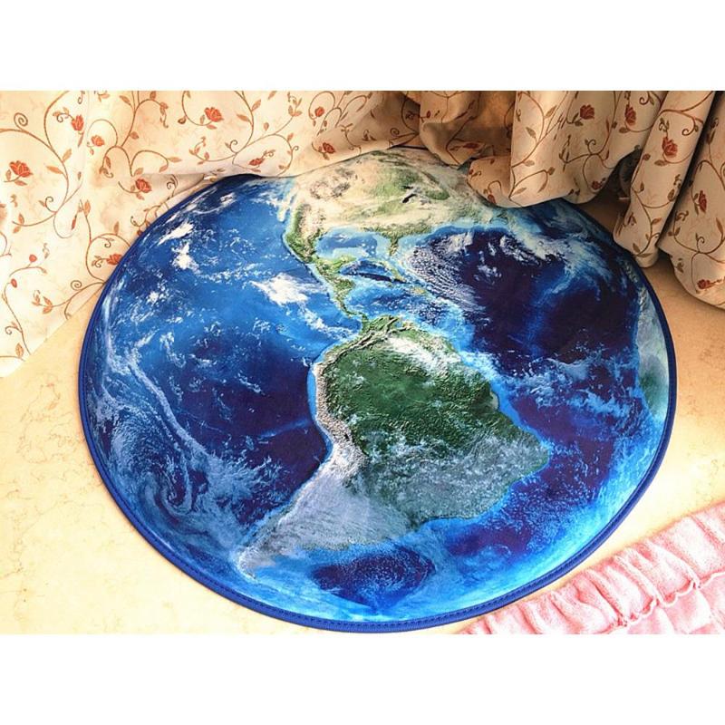 

Carpet Rug Floor Mat Rugs for Living Room 80*80CM Polyester Multicolors Fashion Dust-Protecting Round Anti-Skid Home Decoration, Mysterious moon