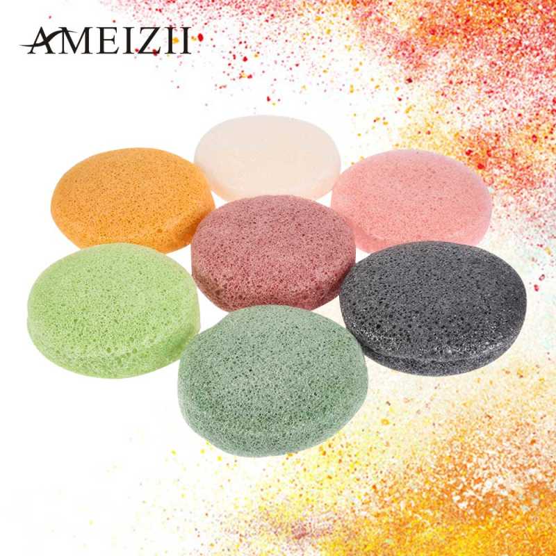 

Natural Konjac Sponge Cosmetic Puff Soft Face Cleaning Sponge Powder Puff Facial Cleanser Washing Flutter Makeup TSLM2