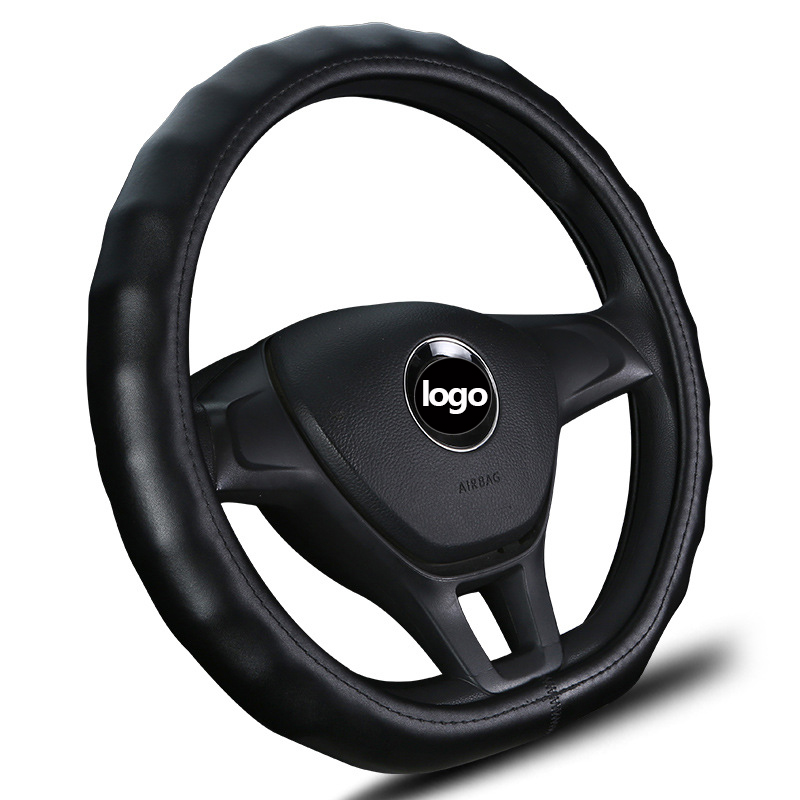 

D Shape Leather Car Steering Wheel Cover Four Seasons Steering Wheel Hubs for Interior Accessories