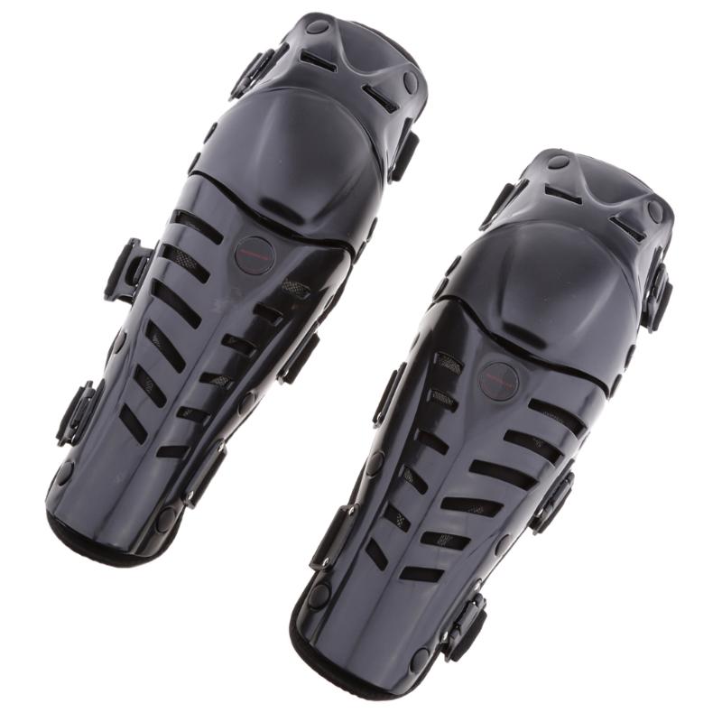 

Adults Motorcycle Racing Knee Shin Guards Pads Braces Protective Gear Black