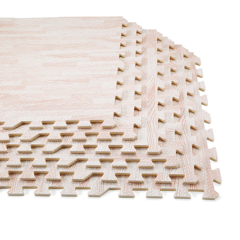 

6 Pcs EVA Stitching Pad Puzzle Mats Splicing Crawling Cushion for Home Playroom Kids BHD2, Beige