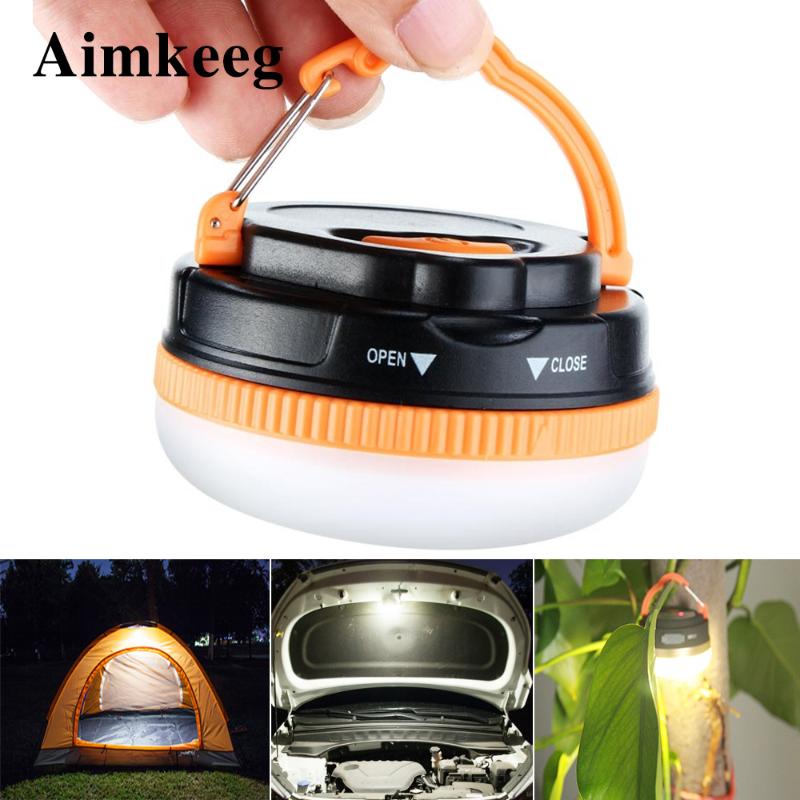 

3W Mini Portable Camping Lights Outdoor Waterproof Super Bright Camping Tent Lamp with Hook USB Rechargeable Light Battery Light