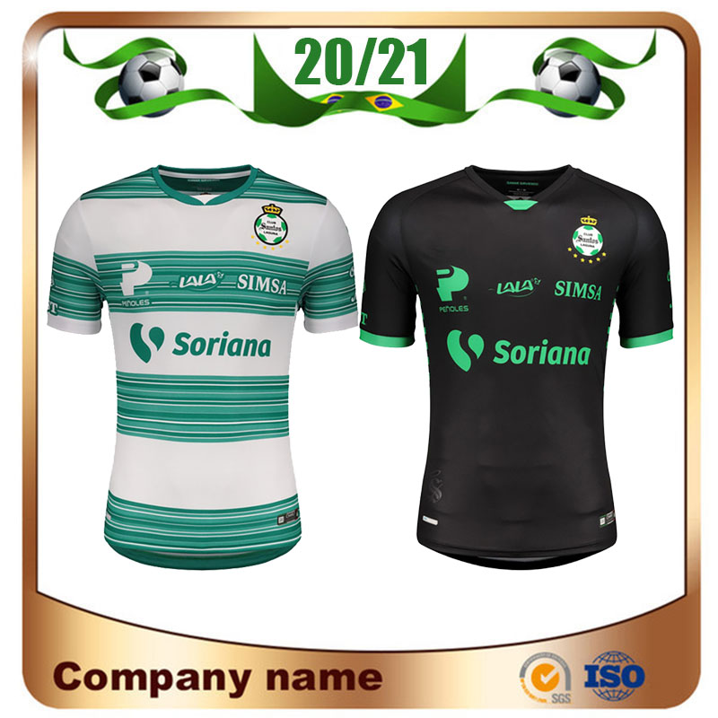 

20/21 Club Santos Laguna Soccer Jerseys 2021 Home white Mexican Shirt Away green Maillots de foot football uniform Sale