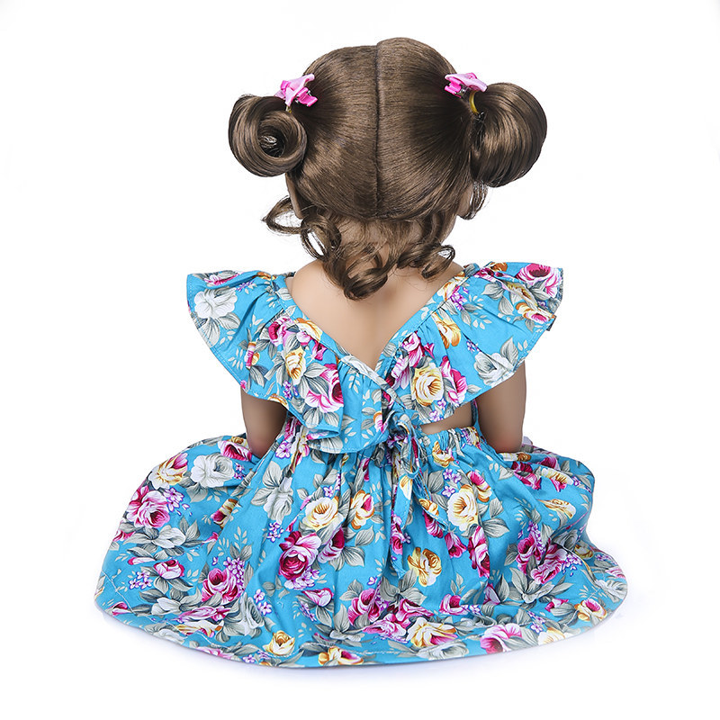 Golden Hair For 48 58cm Reborn Doll Sticked Long Hair Wig Fits19 23inch