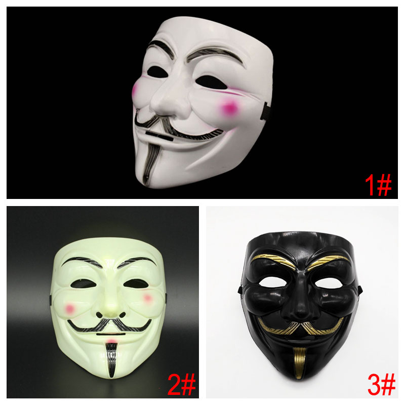

Halloween Adults Costume Mask Halloween Party Masks For Vendetta Mask Fancy Dress Adult Costume Accessory Party Cosplay Masks BH3976 TQQ