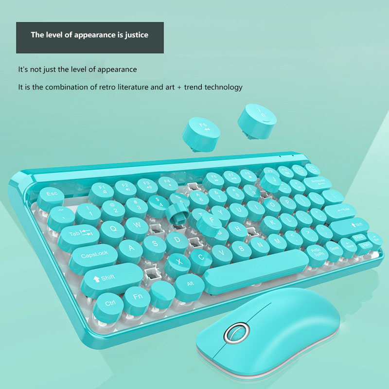 

Wireless Keyboard Mouse Set Ergonomic Mouse PC Silent Button Keyboard And Combo 2.4G For Laptop PC Unique Design