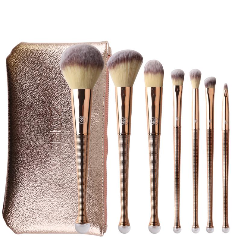 

ZOREYA patent mermaid makeup brush 8 nylon hair makeup tools brush
