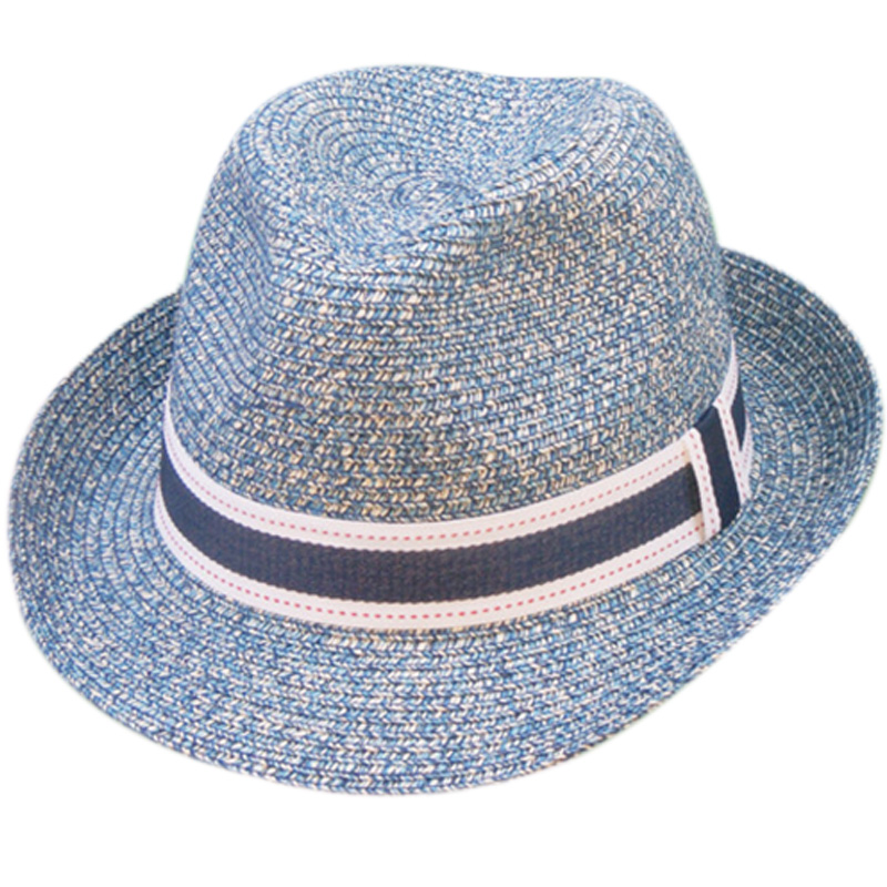 

New European Man Classic Straw Fedora Hats For Men Jazz Cap Size 58Cm Dark Green