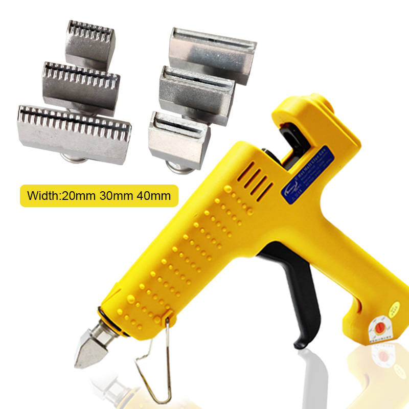 

200W Hot Melt Glue Gun Wide Flat Nozzle 20mm 30mm 40mm Hot Glue Gun for 11mm Stick Professional Industrial Adhesive