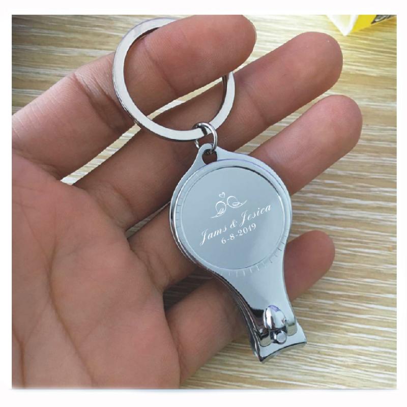 

10pcs Stainless Steel Nail Clipper Cutter +beer opener 2 in 1 custom free with any logo design on the Nail Clipper best gifts